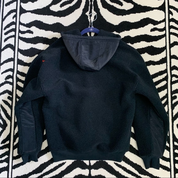 Nike Jordan (SAMPLE) Engineered Sherpa Full Zipper Hoodie Jacket Size Medium - Picture 5 of 13